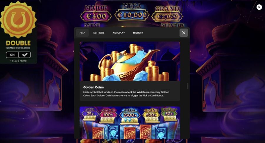 Treasure Journey Genie Gold Synbols - bwin