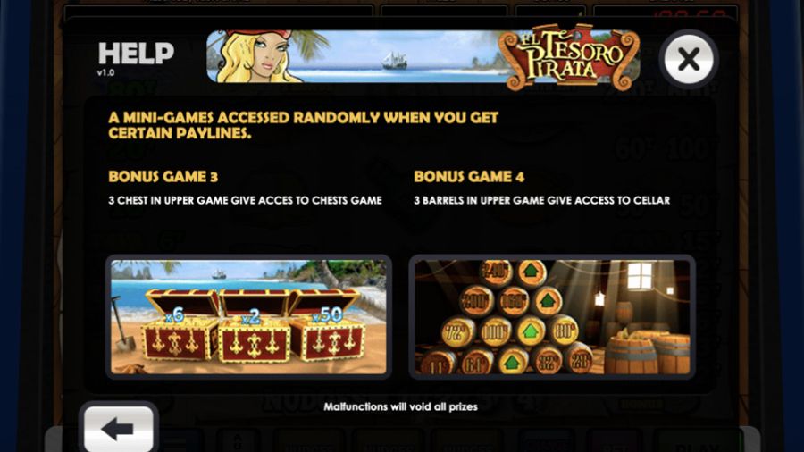 El Tesoro Pirata Symbols Eng - bwin