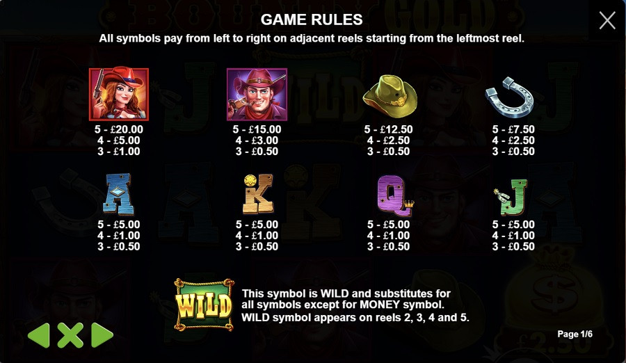 Bounty Gold Slot Featured Symbols - bwin