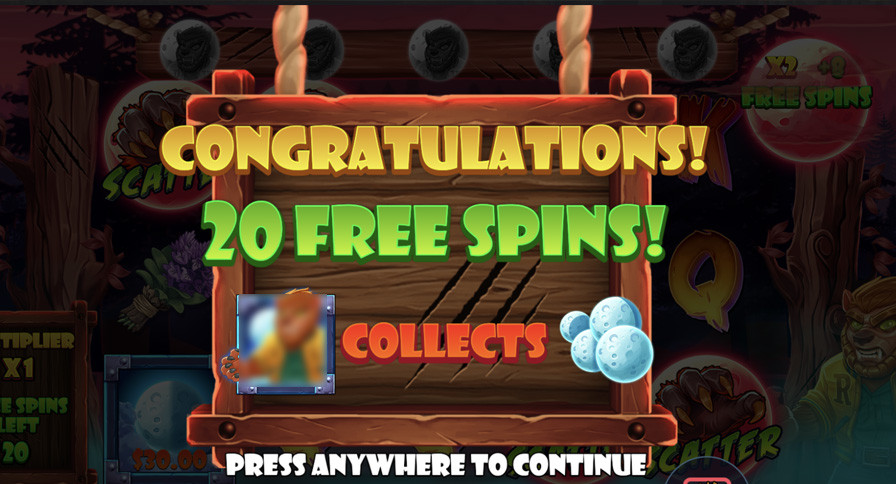 Fangtastic Freespins Bonus - bwin