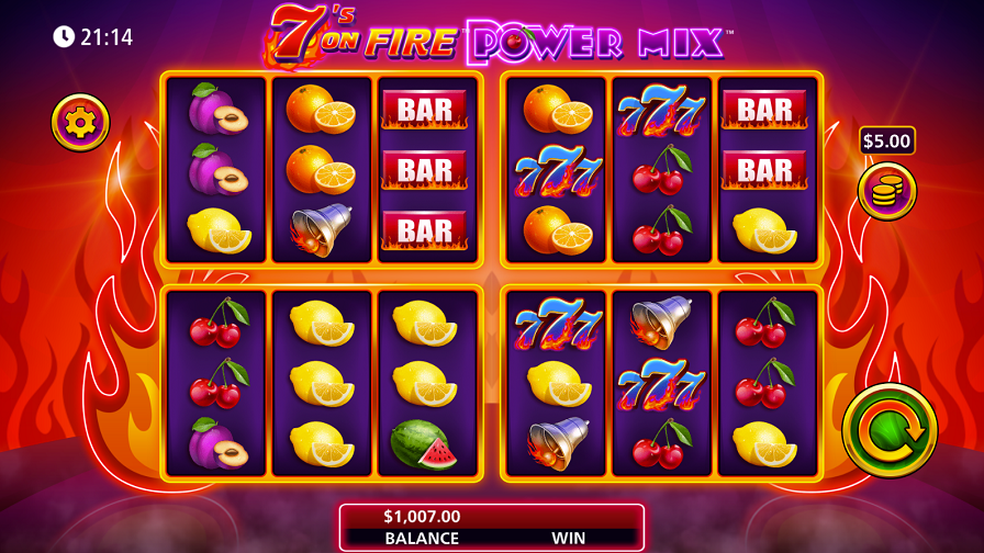 7s On Fire Power Mix Slot Eng - bwin