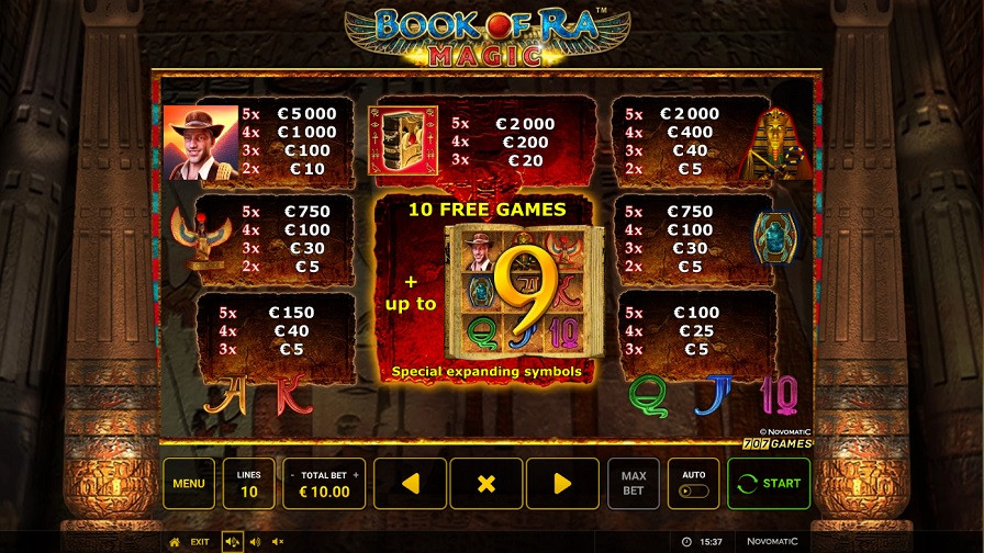 Book Of Ra Magic Feature Symbols En - bwin
