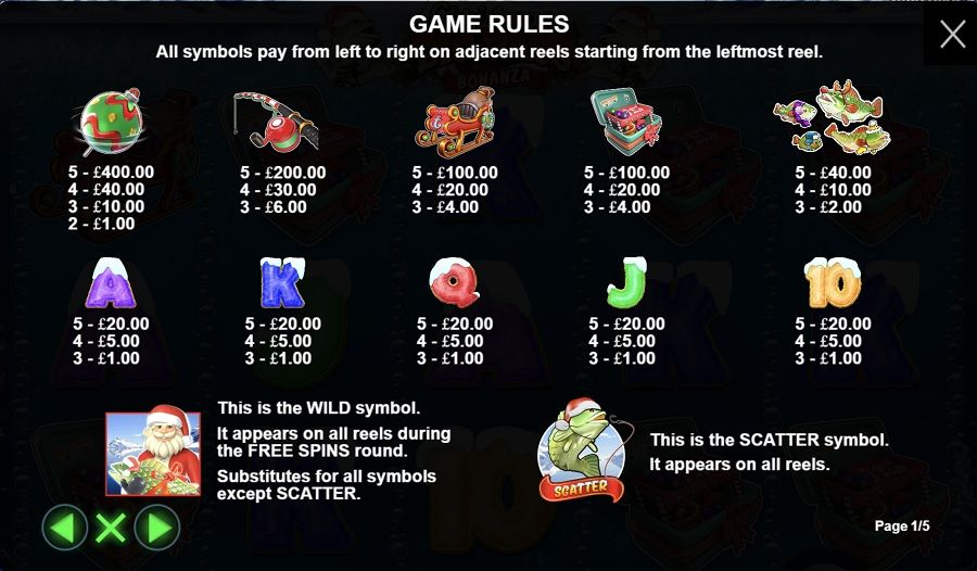 Christmas Big Bass Bonanza Featured Symbols - bwin