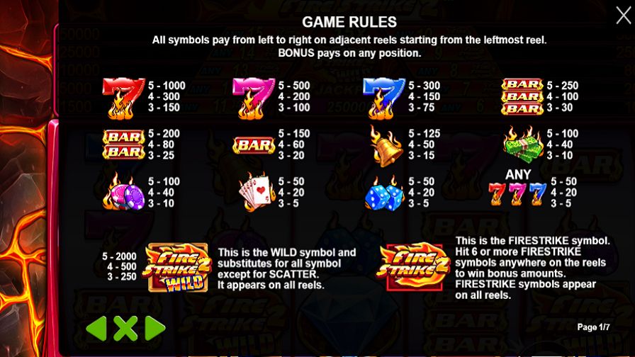 Fire Strike 2 Feature Symbols - bwin