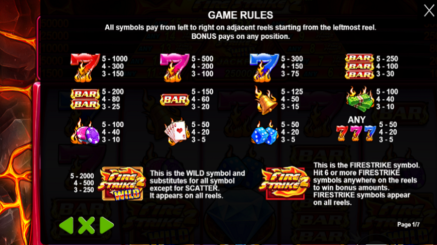 Fire Strike 2 Feature Symbols - bwin