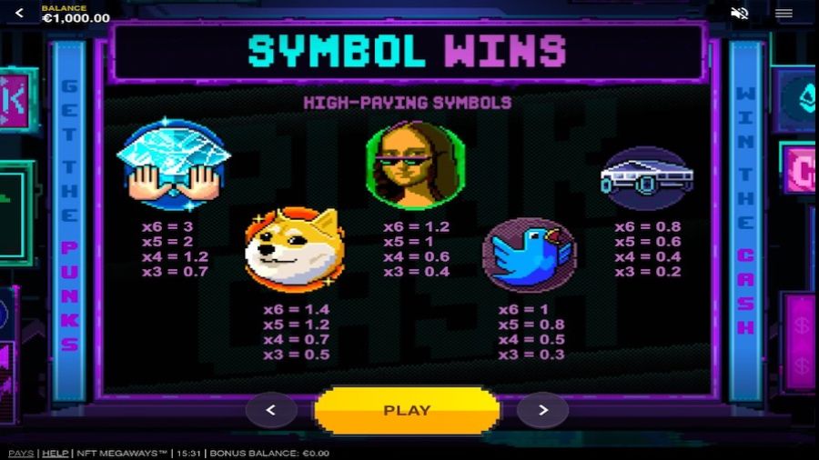 Nft Megaways Featured Symbols - bwin