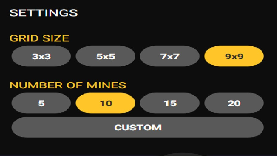 Mines Dare2win Settings Image En - bwin
