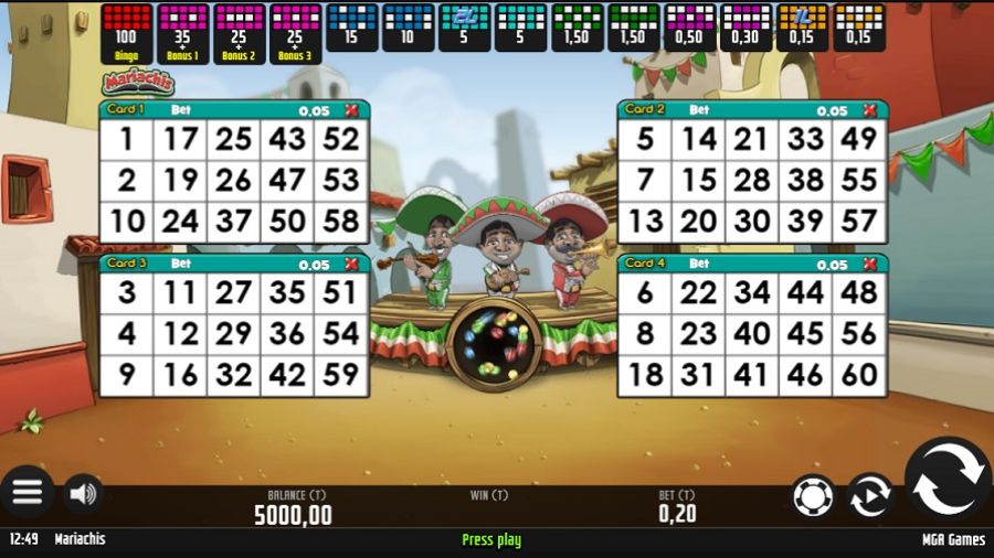 Mariachis Bingo Slot - bwin