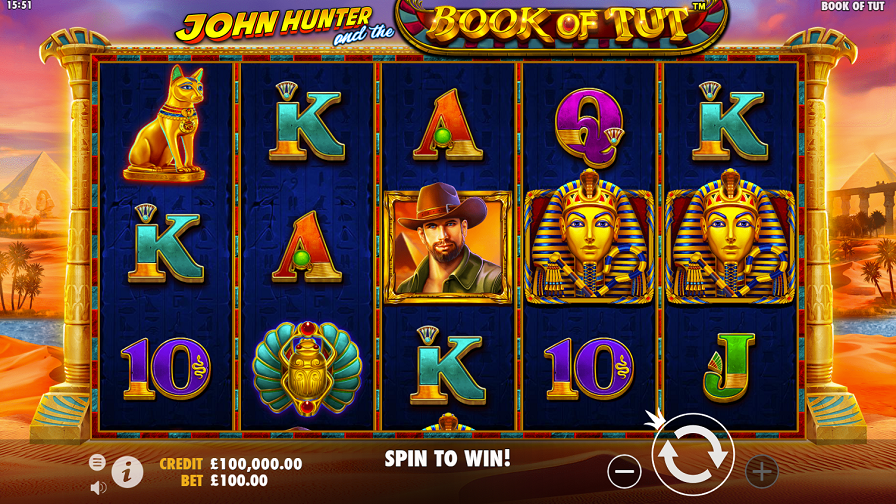 John Hunter Book Of Tut Slot Eng - bwin