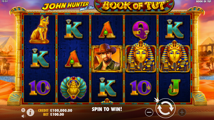 John Hunter Book Of Tut Slot Eng - bwin