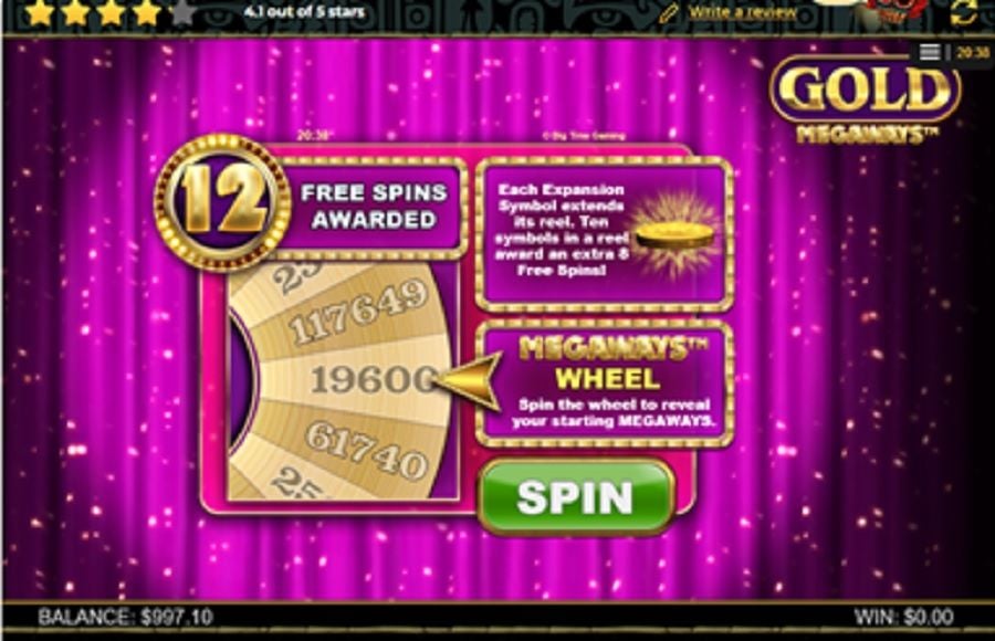 Gold Megaways Bonus1 - bwin