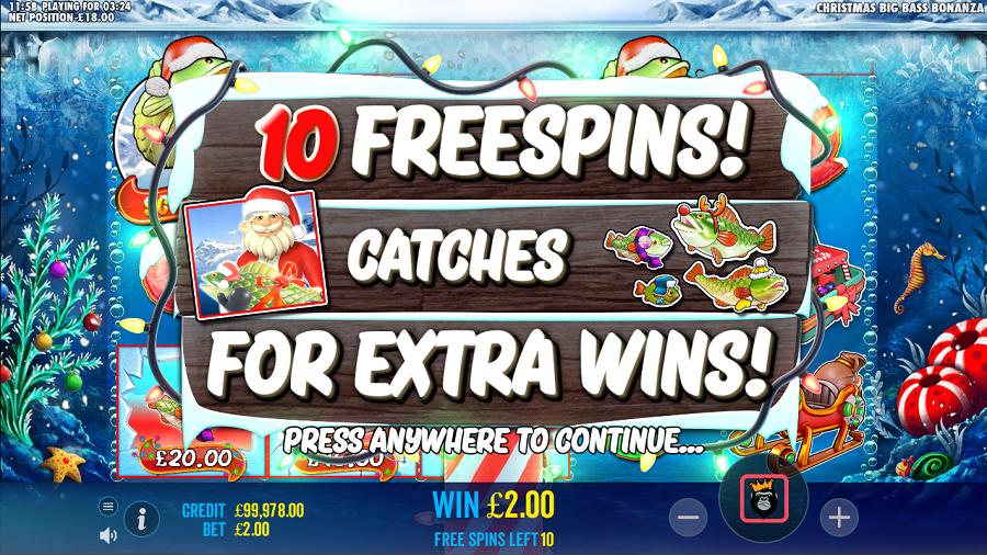 Christmas Big Bass Bonanza Bonus - bwin