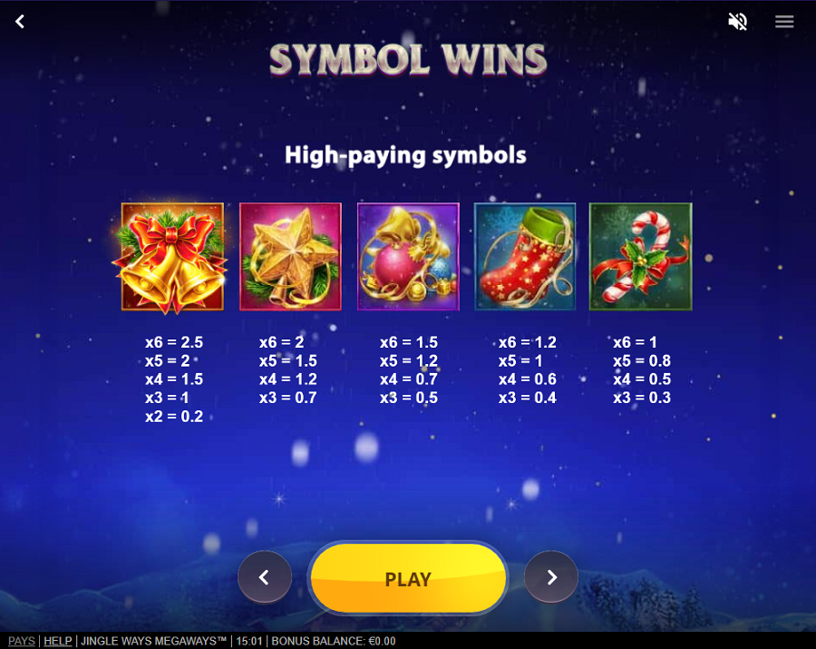 Jingle Ways Megaways Feature Symbols - bwin