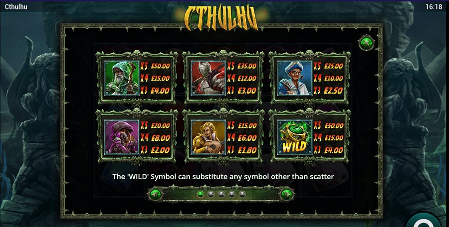 Cthulhu Feature Symbols - bwin
