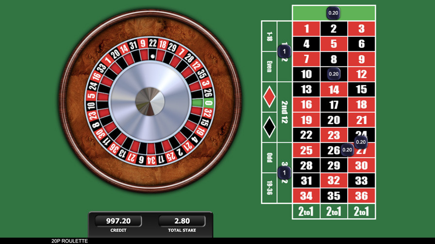 20p Roulette Bonus - bwin