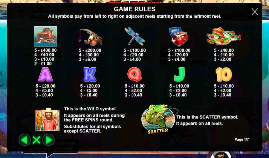 Big Bass Splash Slot Feature Symbols - bwin