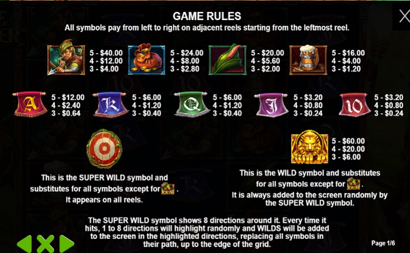 Fire Archer Feature Symbols En - bwin