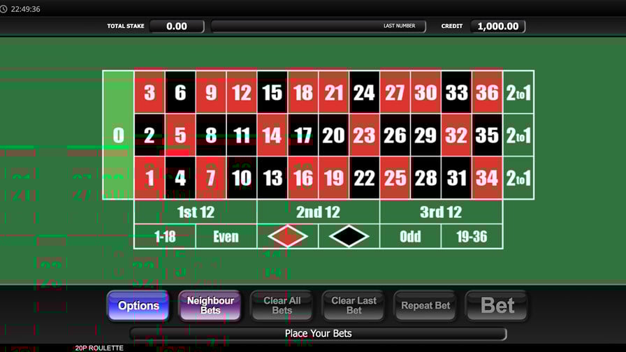 20p Roulette Slot - bwin