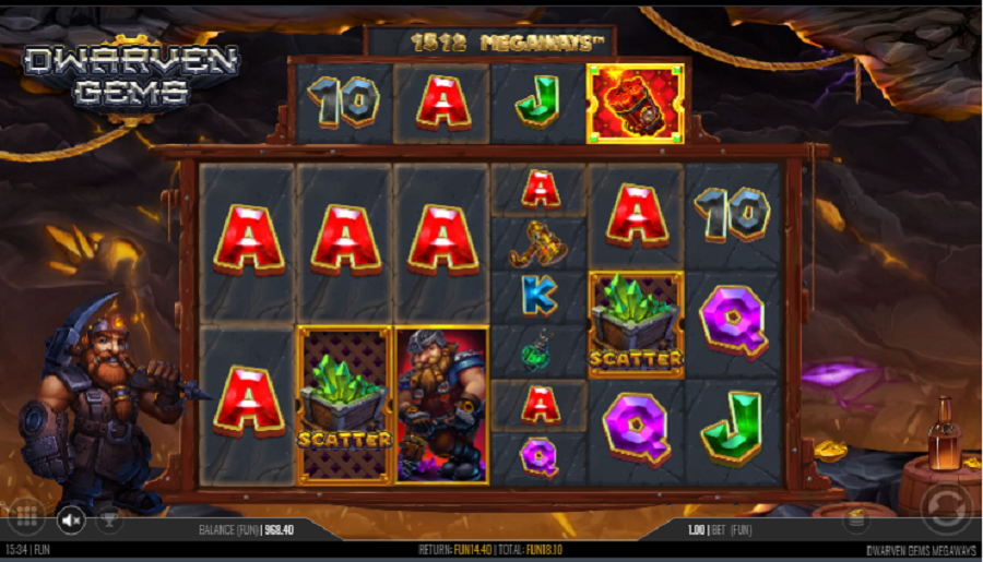 Dwarven Gems Megaway Bonus - bwin