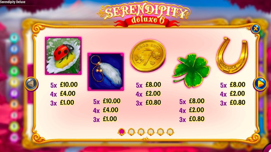 Serendipity Deluxe 6 Feature Symbols  - bwin