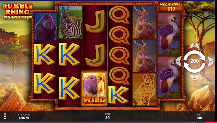 Rumble Rhino Megaways Bonus - bwin