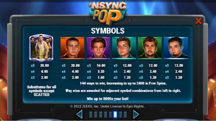 Nsync Pop Feature Symbols En - bwin