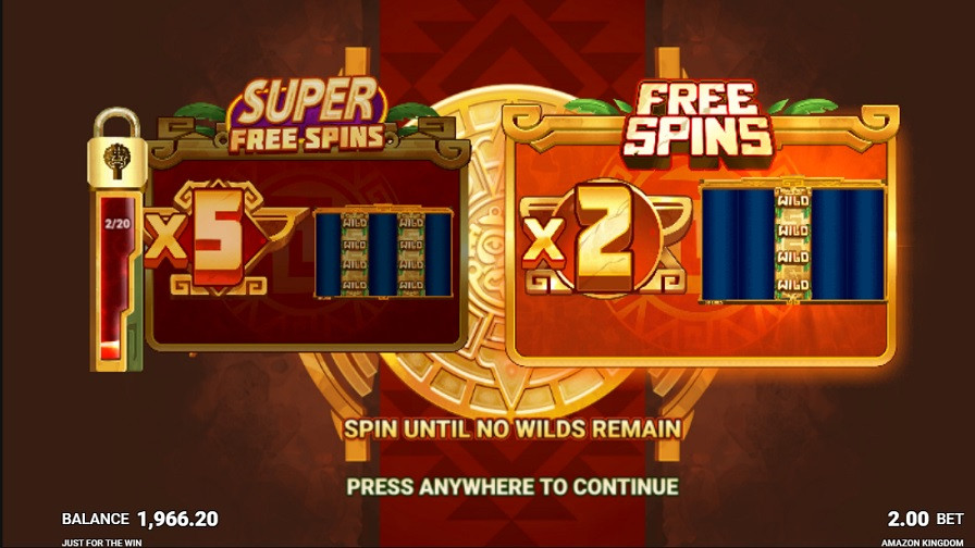 Amazon Kingdom Free Spins Bonus - bwin