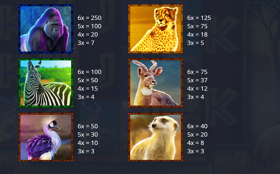 Rumble Rhino Megaways Feature Symbols - bwin