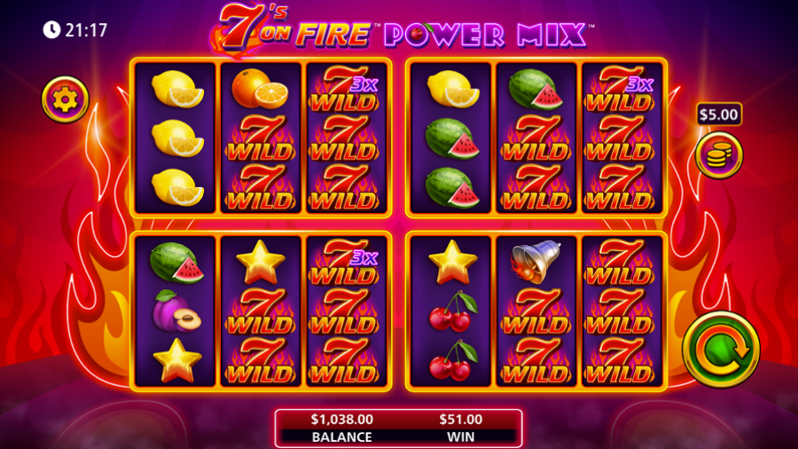 7s On Fire Power Mix Bonus Eng - bwin