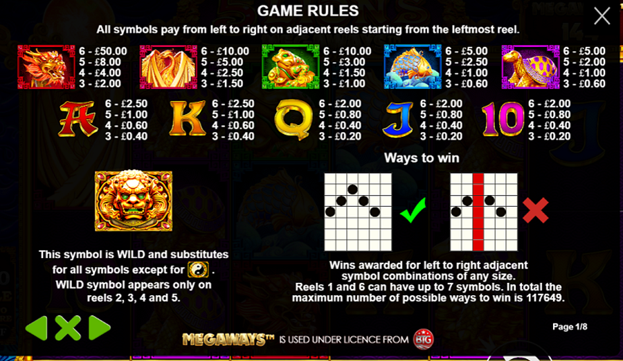 5 Lions Megaways Feature Symbols - bwin