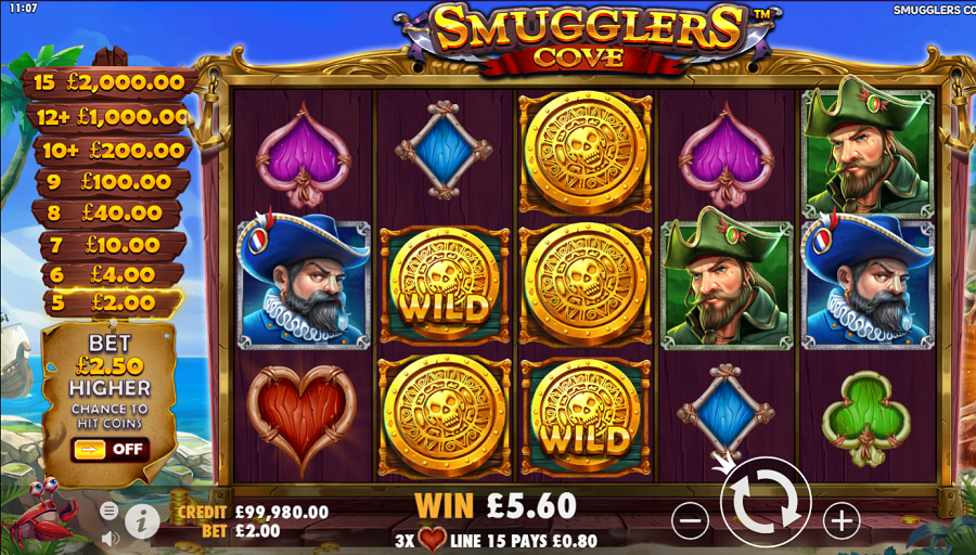 Smugglers Cove Bonus - bwin