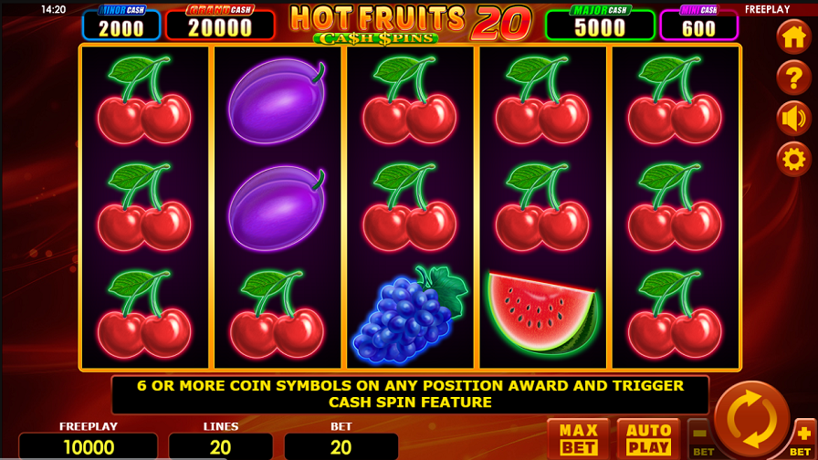 Hot Fruits 20 Cash Spins Slot - bwin