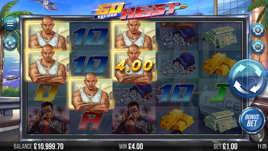 60 Second Heist Bonus - bwin