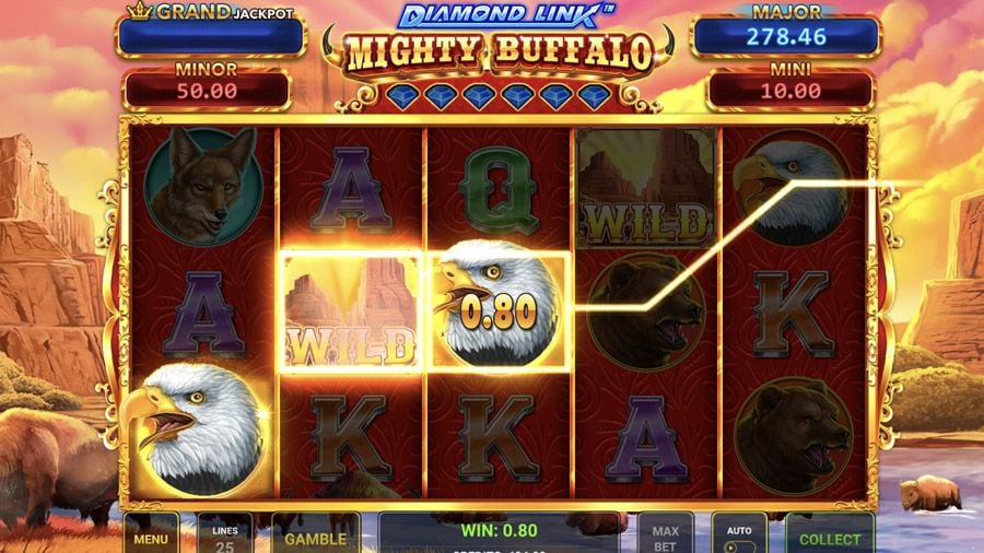 Diamond Link Mighty Buffalo Bonus - bwin