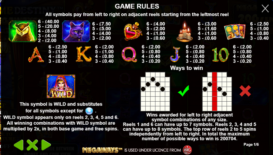 Madame Destiny Megaways Feature Symbols - bwin