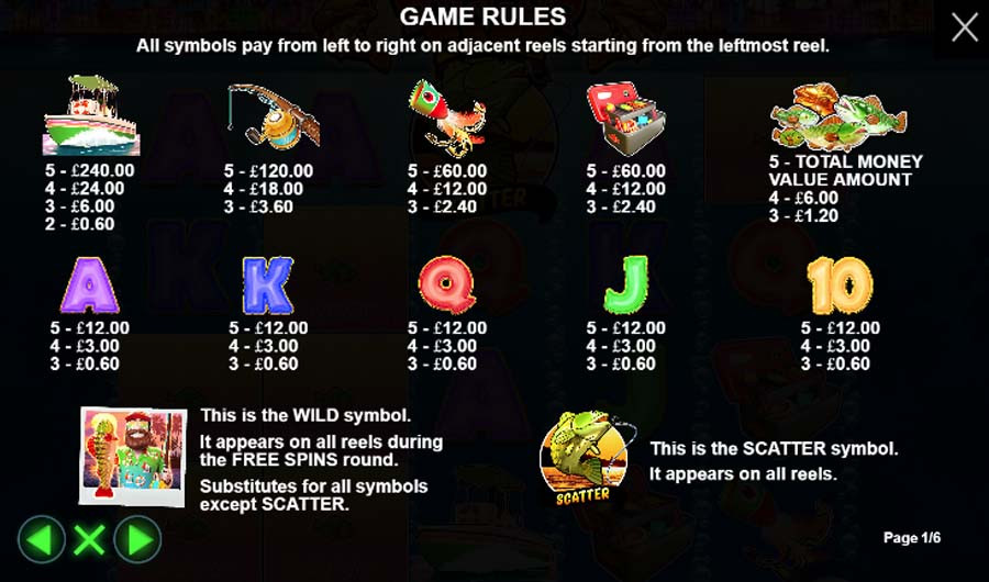 Bigger Bass Bonanza Feature Symbols - bwin