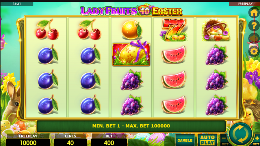 Lady Fruits 40 Easter Slot - bwin