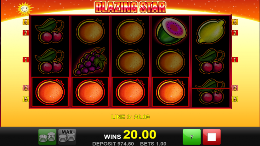 Blazing Star Bonus - bwin