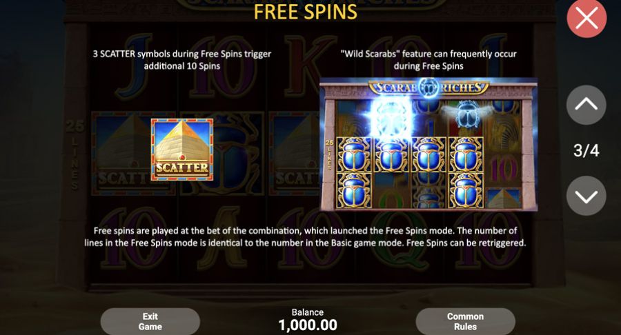 Scarab Riches Symbols - bwin