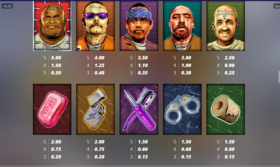 San Quentin Xways Feature Symbols - bwin