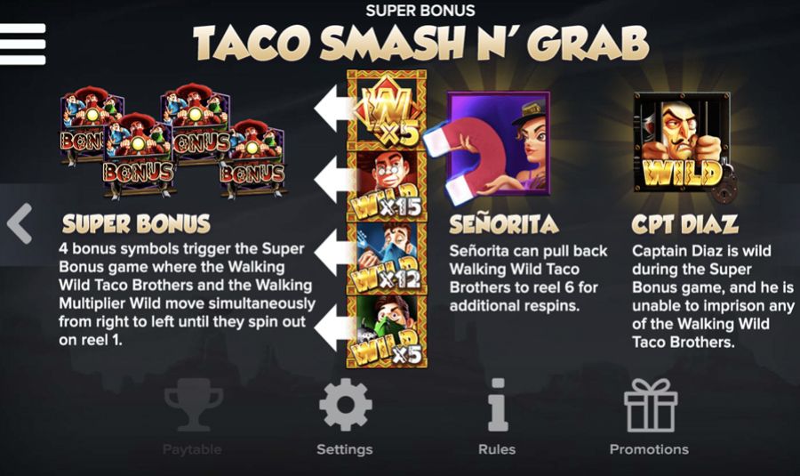 Taco Brothers Derailed Symbols - bwin