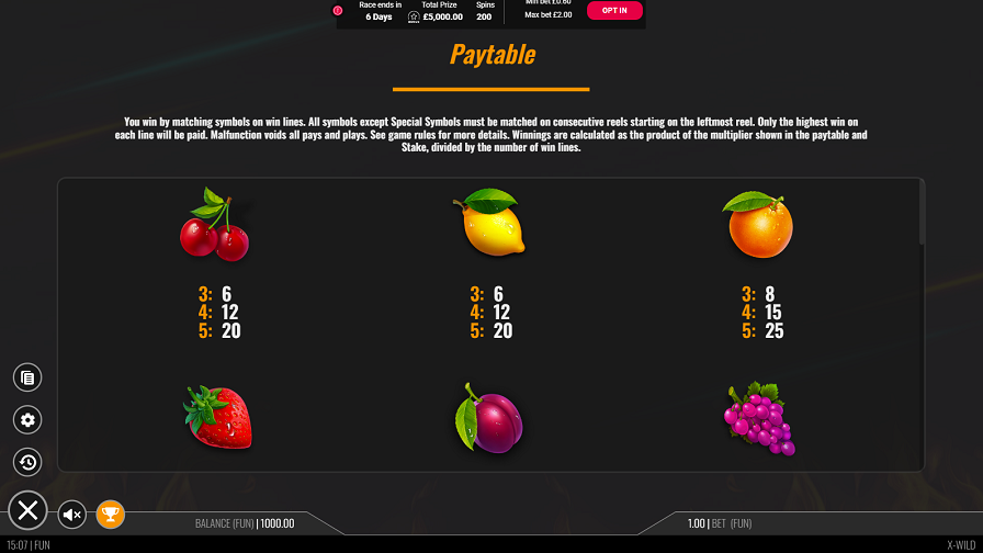 X Wild Feature Symbols Eng - bwin