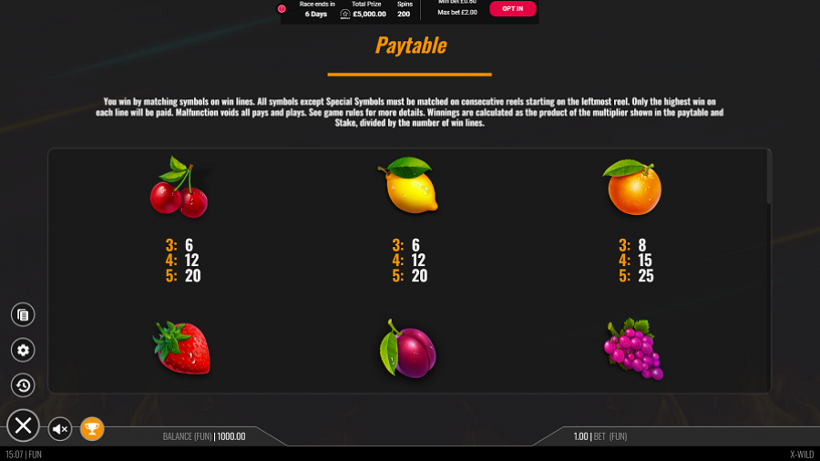 X Wild Feature Symbols Eng - bwin