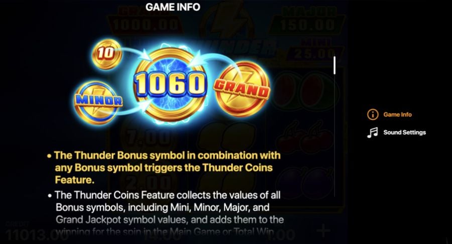 Thunder Coins Symbols - bwin