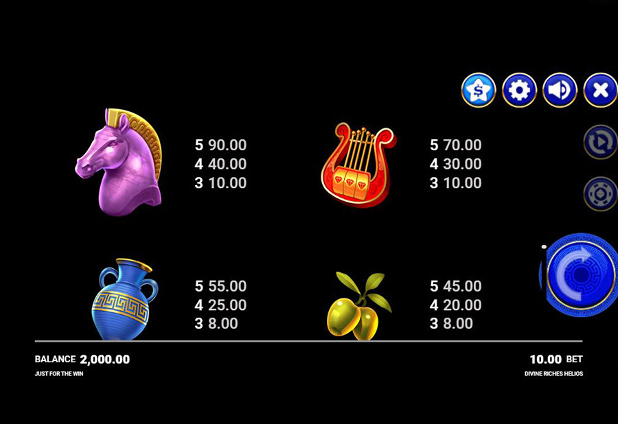 Divine Riches Helios Symbols 2 - bwin