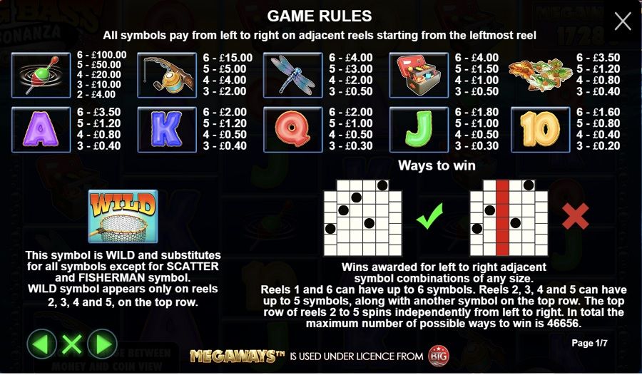 Big Bass Bonanza Megaways Featured Symbols - bwin