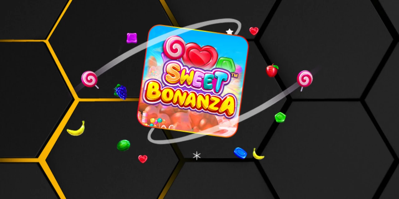 Sweet Bonanza Spielbildschirm mit Bonbon-Symbolen