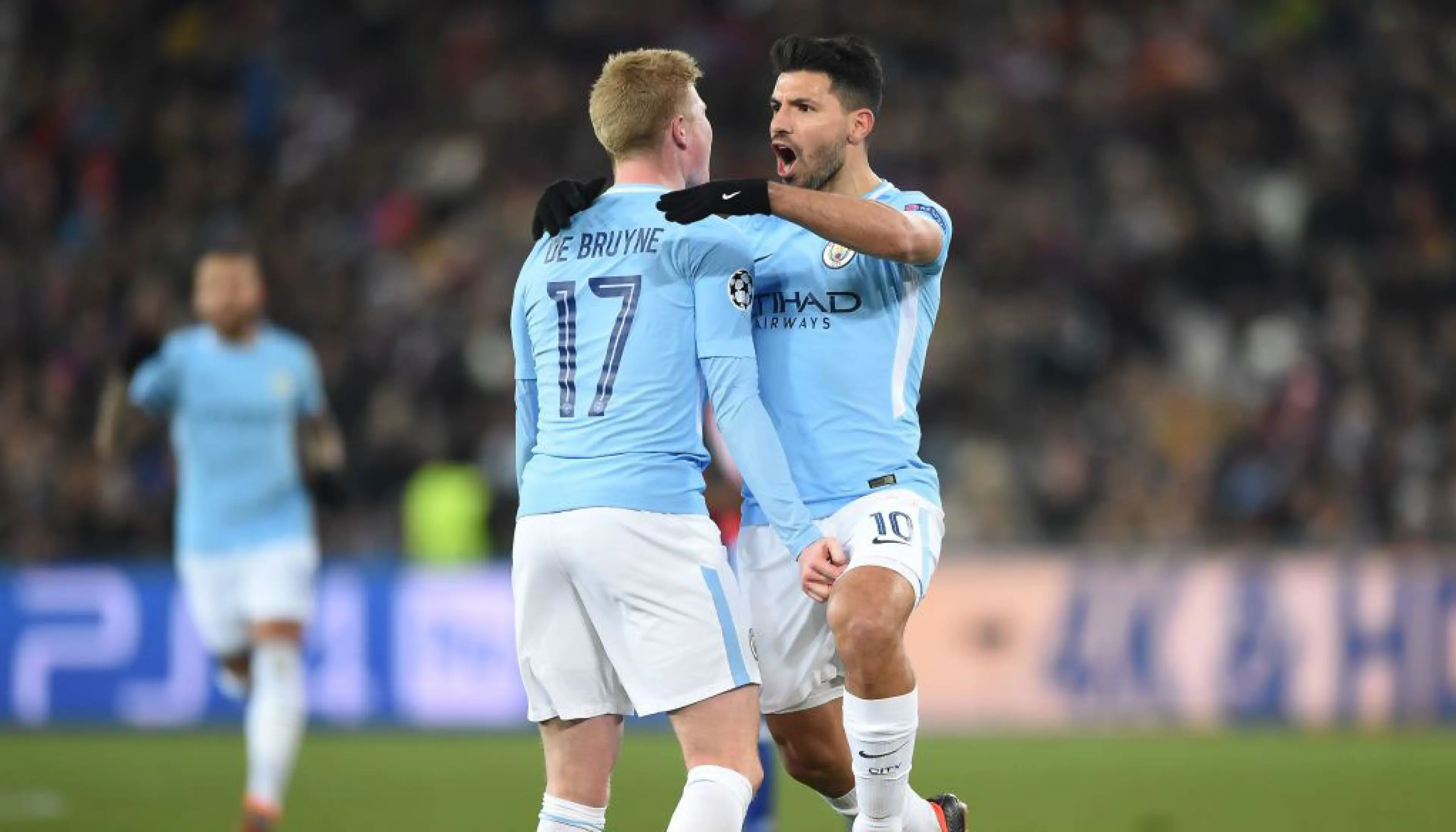 Man City stars Sergio Aguero and Kevin de Bruyne