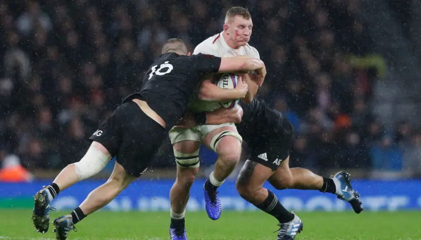 Action from England vs New Zealand
