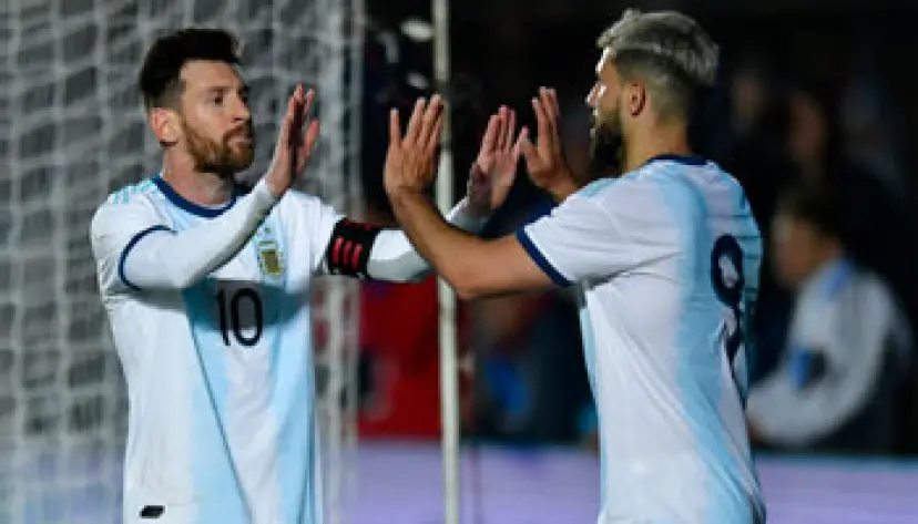 Argentina stars Lionel Messi and Sergio Aguero
